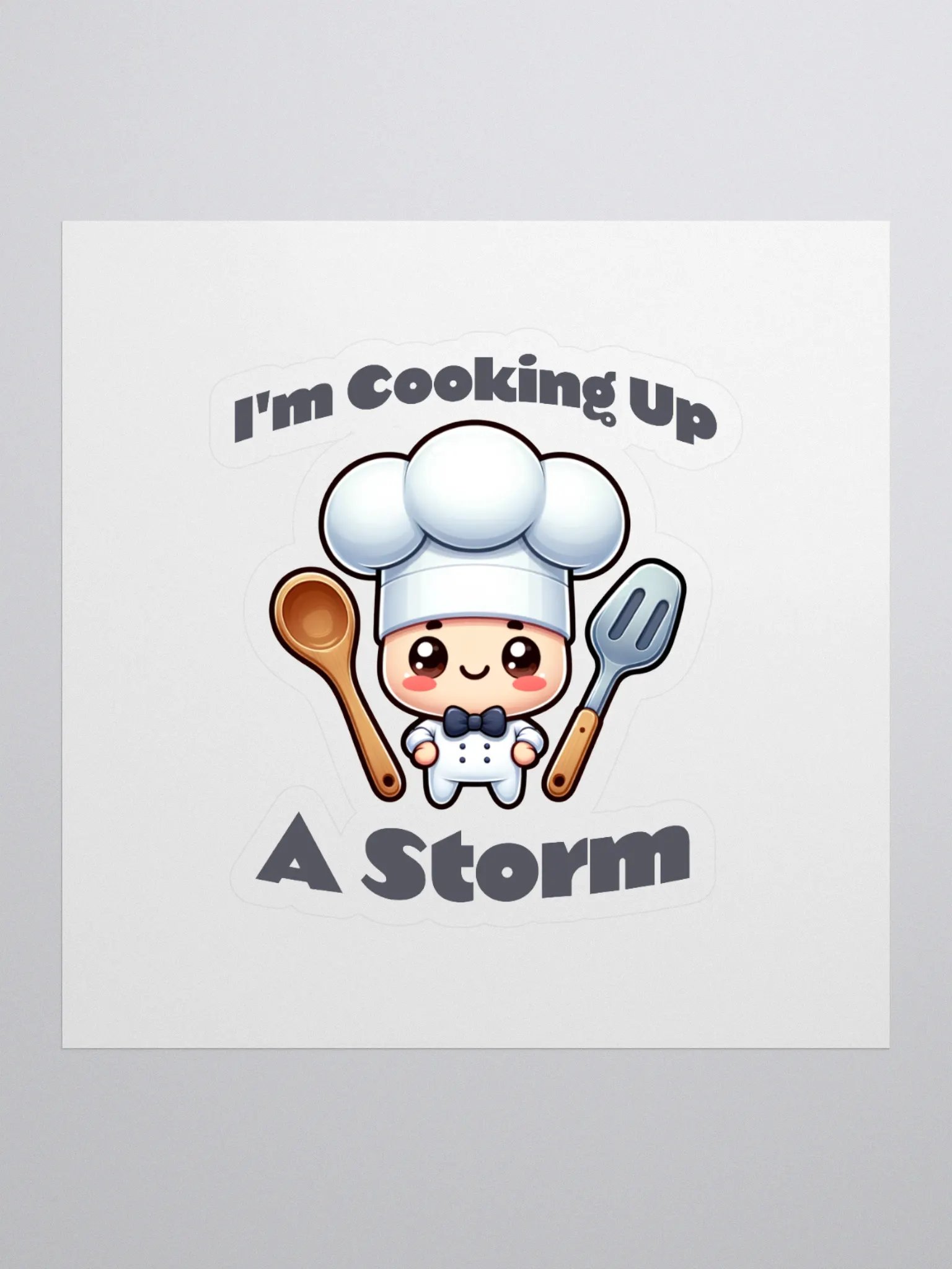 I'm Cooking Up A Storm Sticker product image (1)