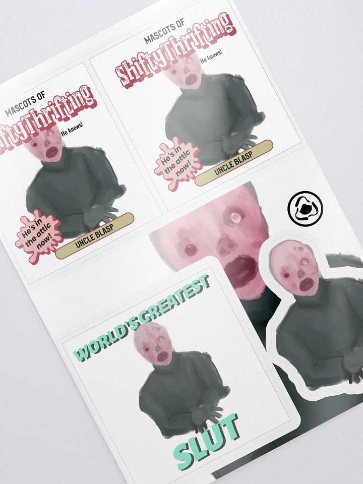 Uncle Blasp Fan Club sticker sheet product image (2)