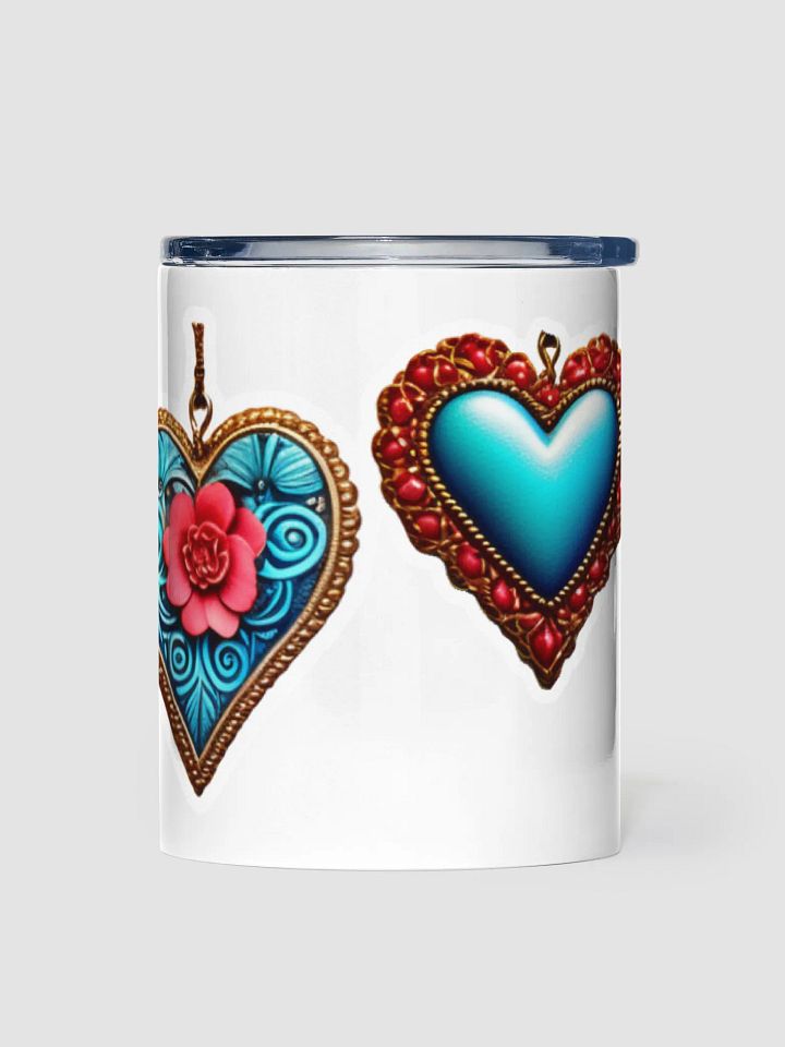 Whimsical Vintage Valentine Hearts Tumbler product image (1)