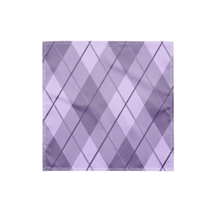 Lilac Argyle Bandana product image (1)