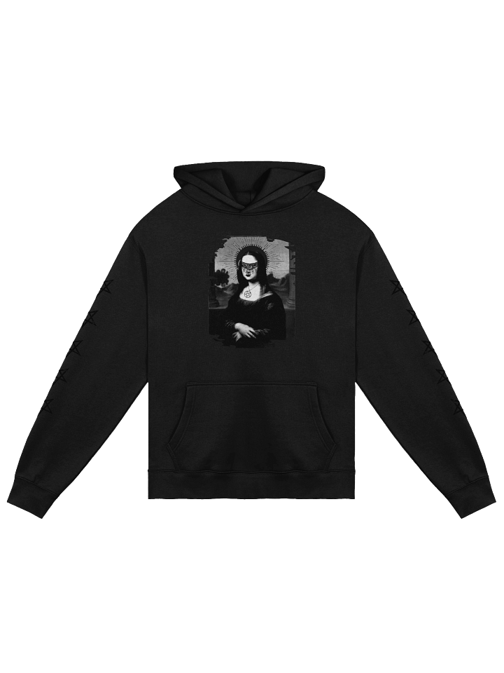 Occult Mona Lisa in Lace Eye Veil - Unisex Premium Hoodie product image (1)