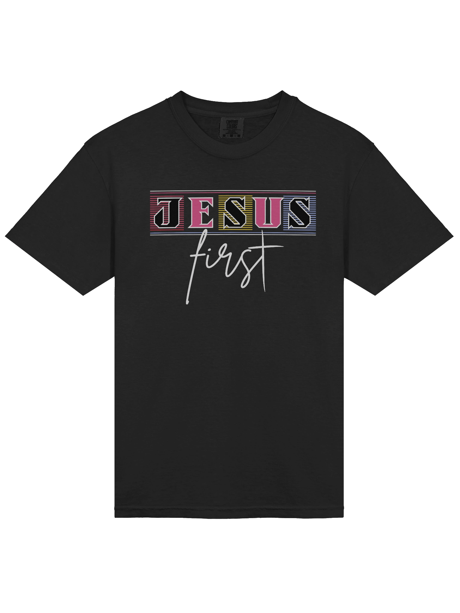Jesus First Christian T-Shirt | Faith Over Everything Tee | Bold Minimalist Christian Apparel for Believers product image (3)