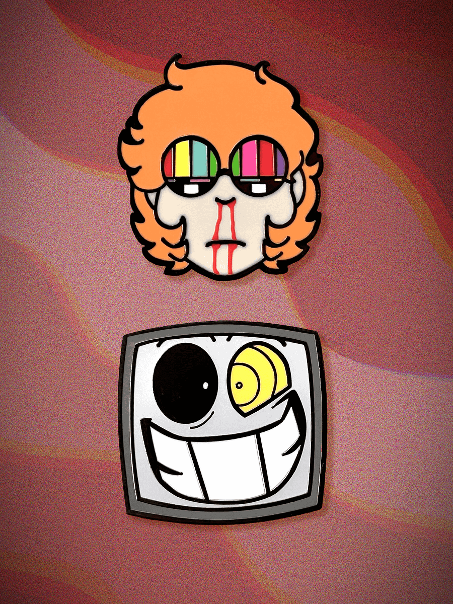 (EDGY EDITION) Sylvester and Phillip enamel pins! product image (1)