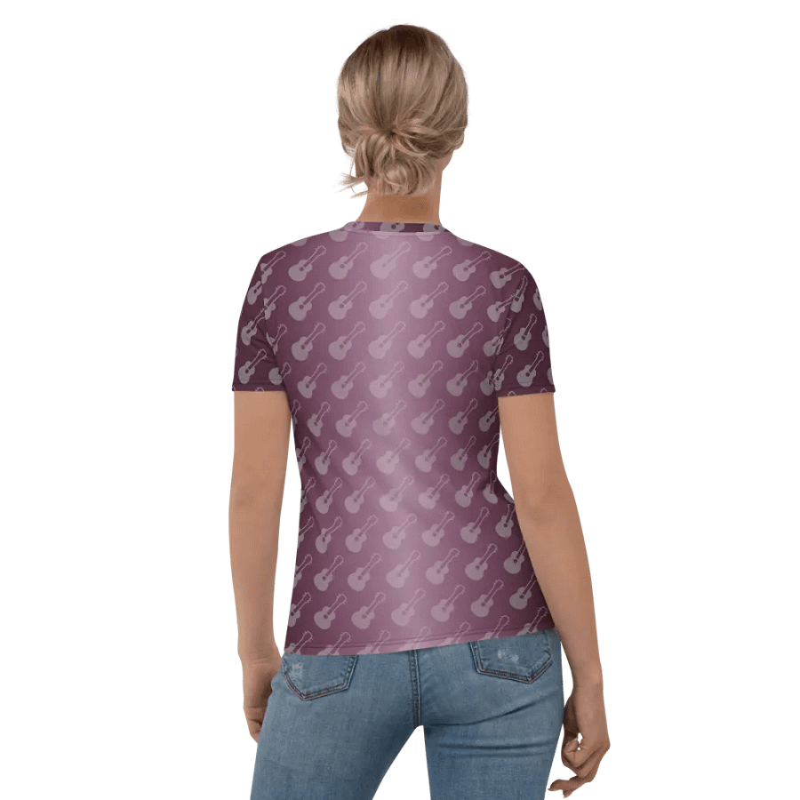 Raised by Music Cat Guitar All Over Print T-shirt product image (6)
