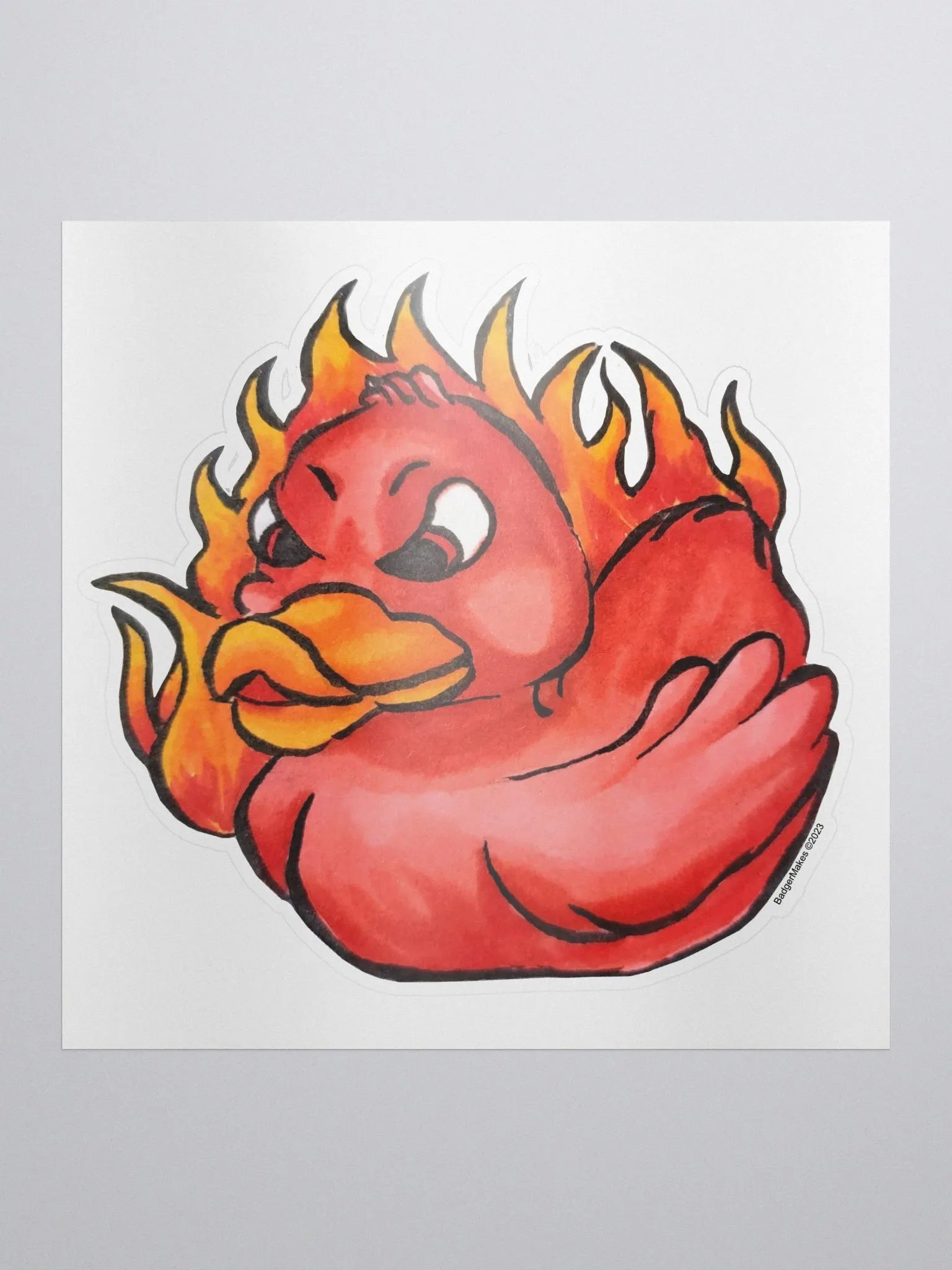 Angry Ducky Sticker product image (1)