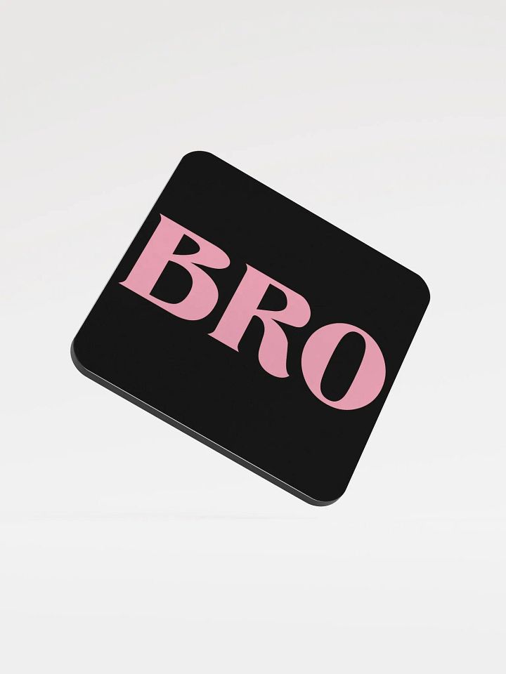 Bro glossed cork coaster product image (1)