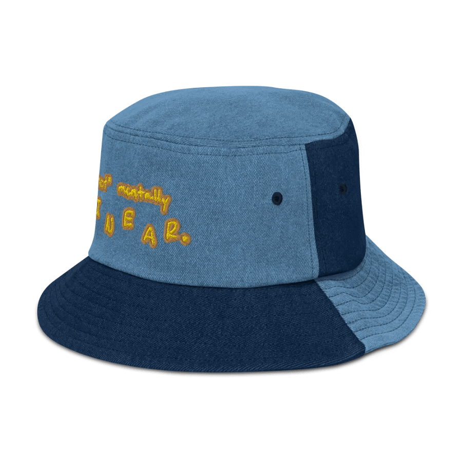 *not* mentally linear (honey) denim bucket hat product image (4)