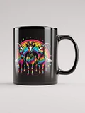 Rainbow Disco Goats Mug - Black product image (1)