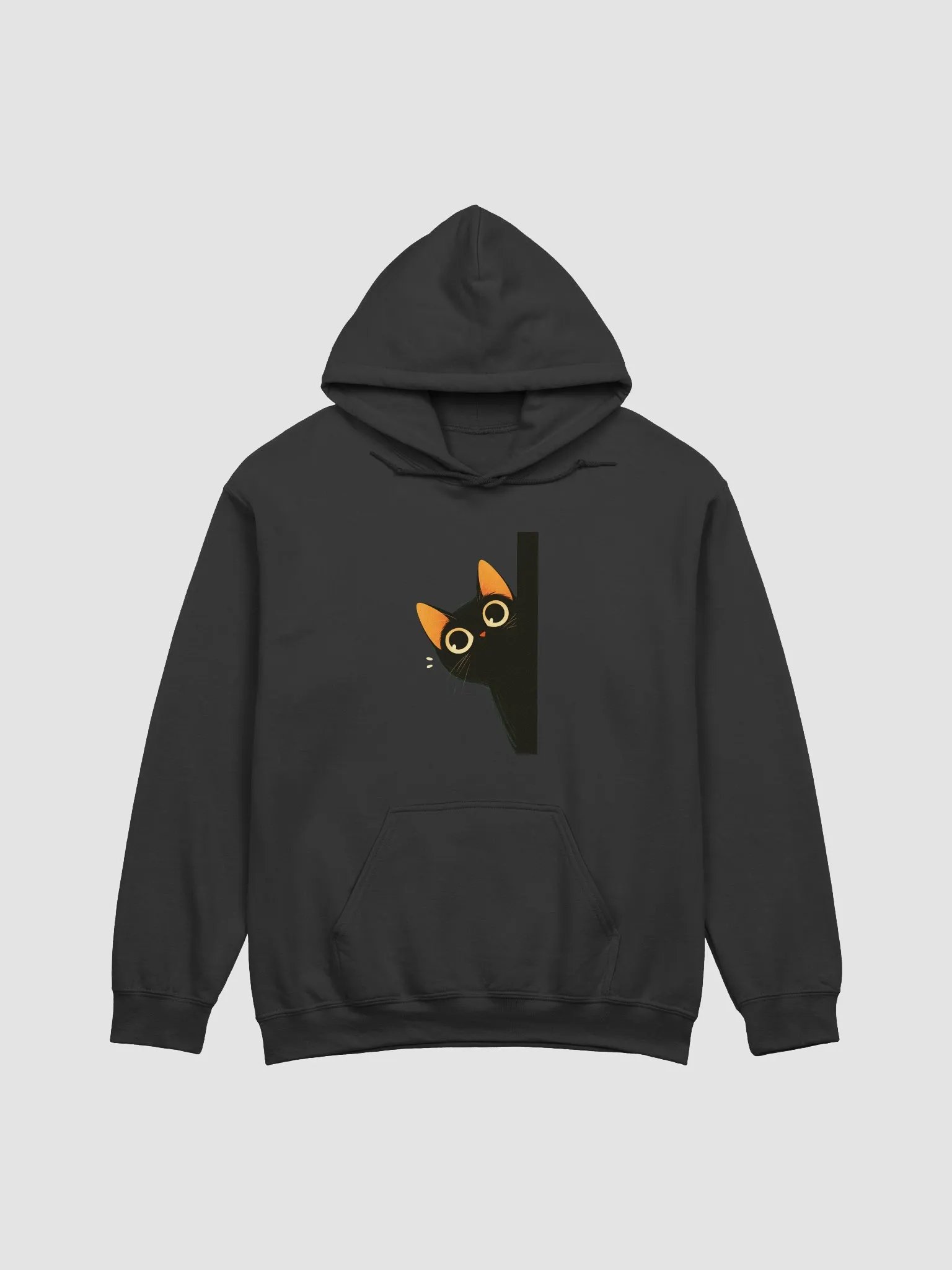 Curious Black Cat Peek-A-Boo Hoodie product image (4)