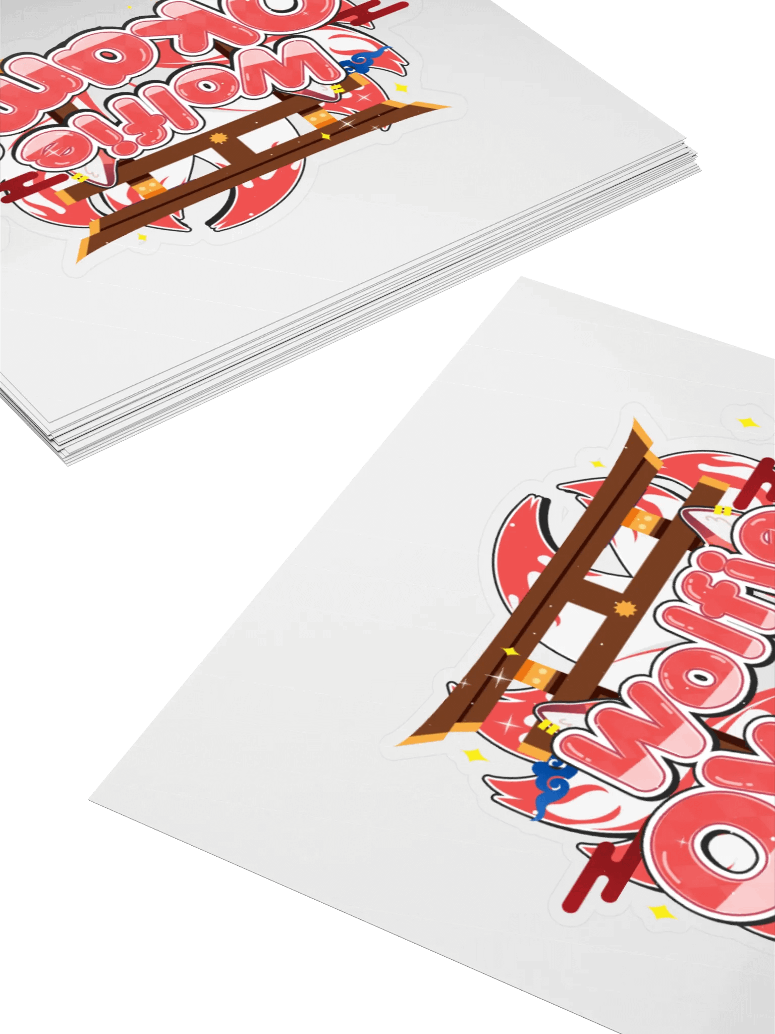 Wolfie Okami Kiss Cut Sticker product image (4)