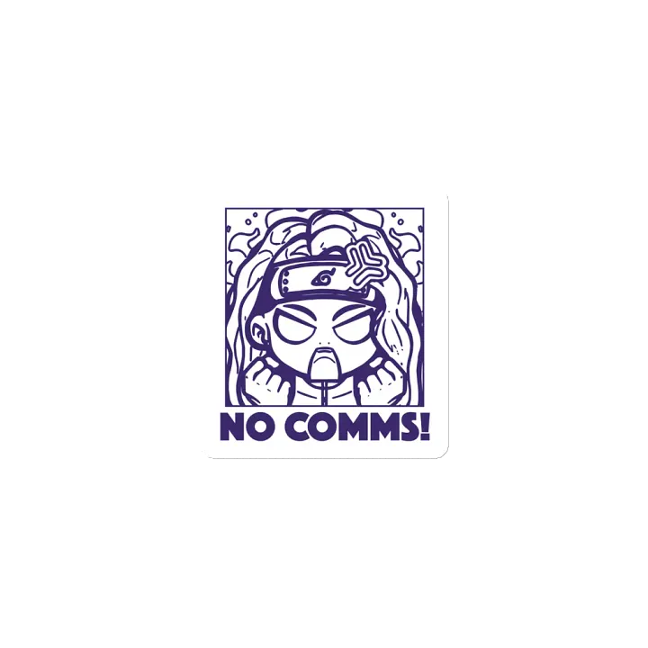 "NO COMMS!" Emote Magnet product image (1)