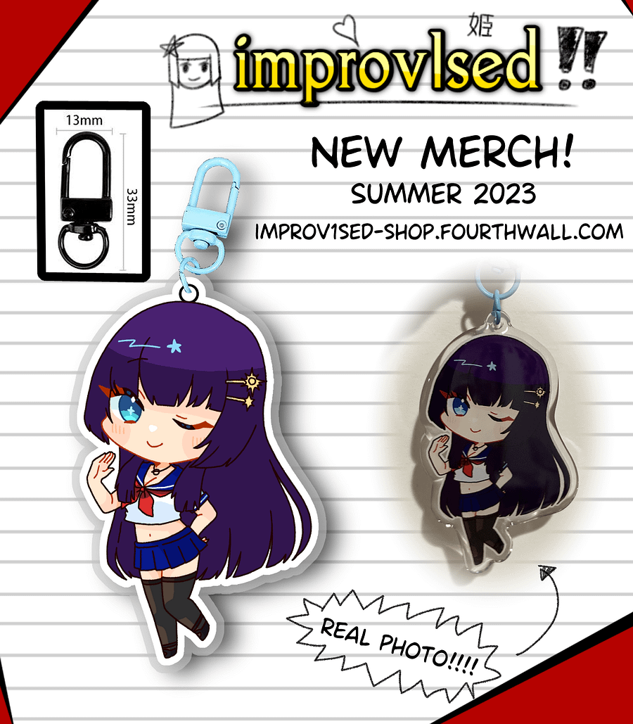 [PREORDER] improv1sed chibi keychain product image (1)