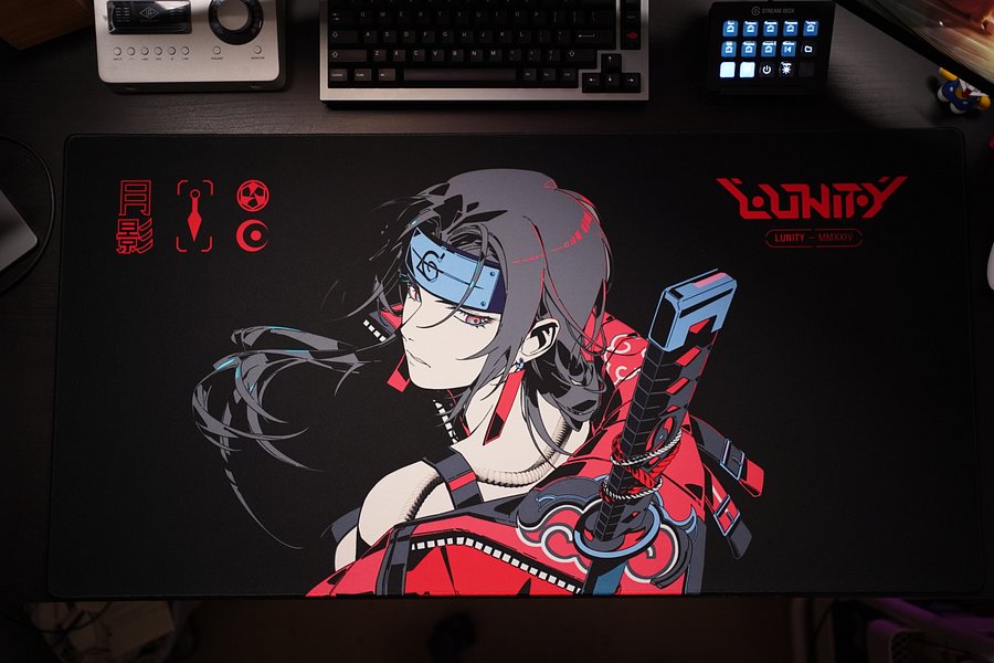 Kunoichi Black Mousepad (36"x18") product image (4)