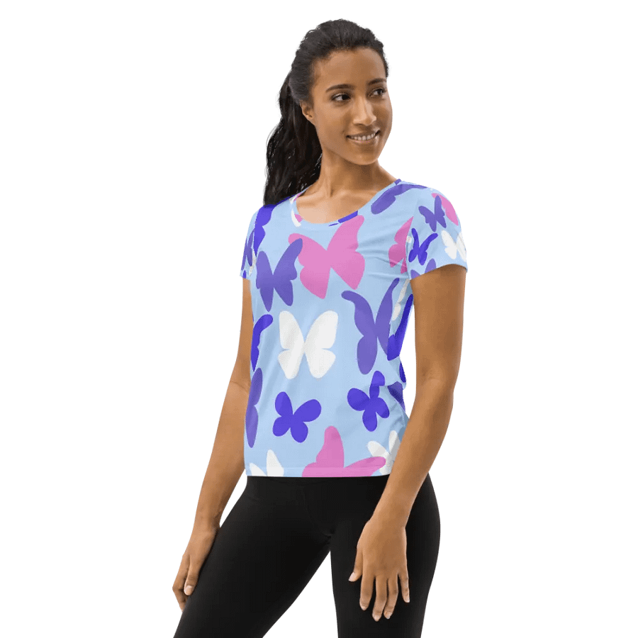 Butterfly Dreams Women's Athletic T-Shirt product image (3)