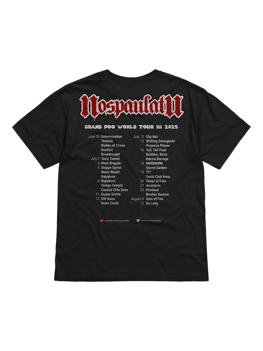 Grand Poo World Tour III 2025 - Heavyweight Tee product image (2)
