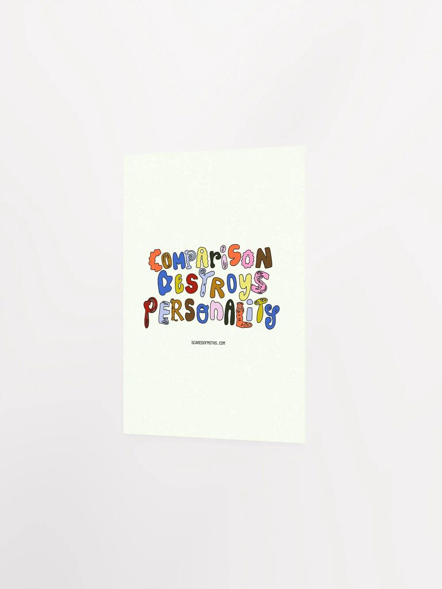 Unique Comparison Destroys Personality Typography Poster product image (35)