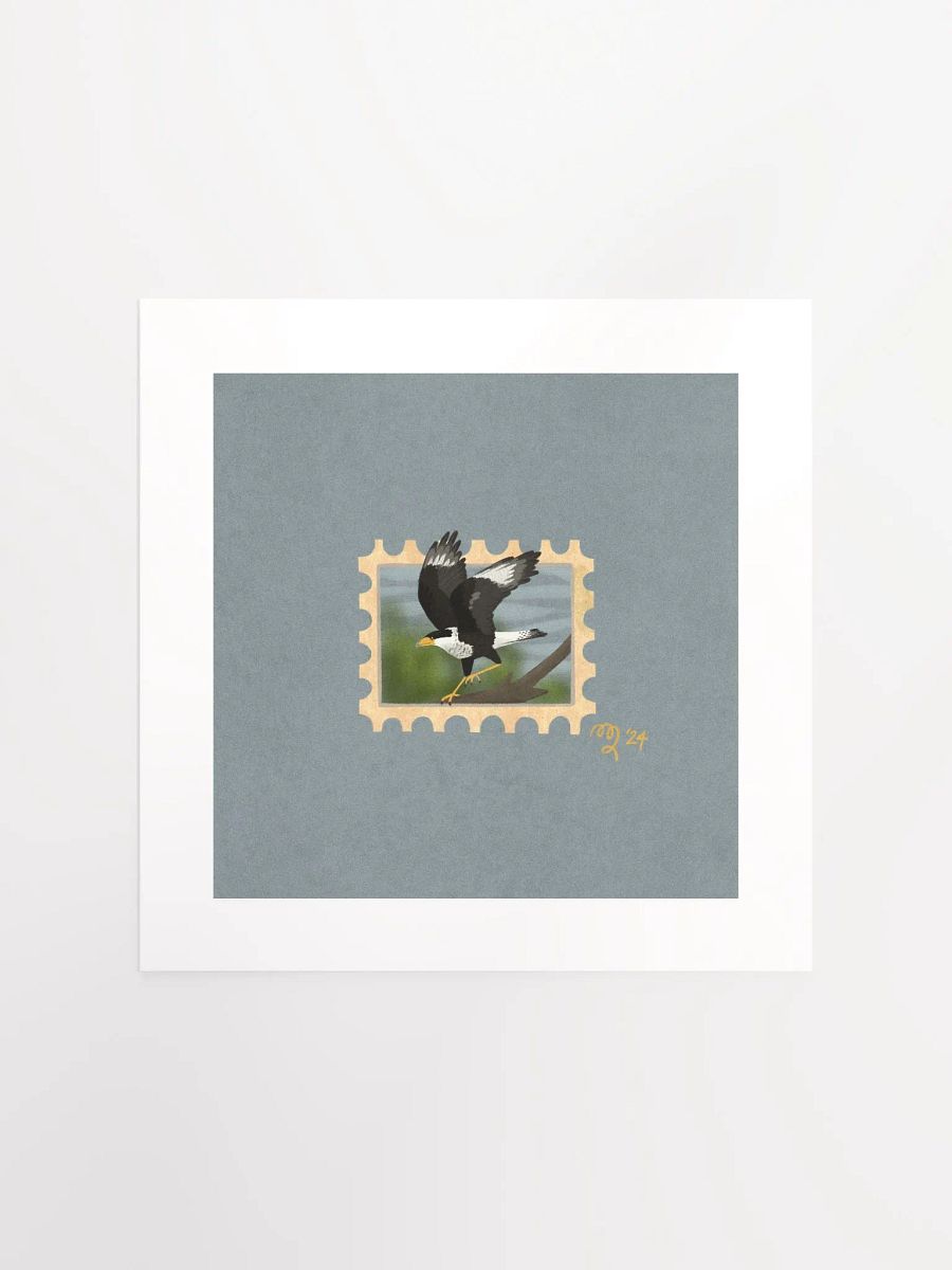 Crested Caracara Stamp Print – Birbfest 2024 product image (2)