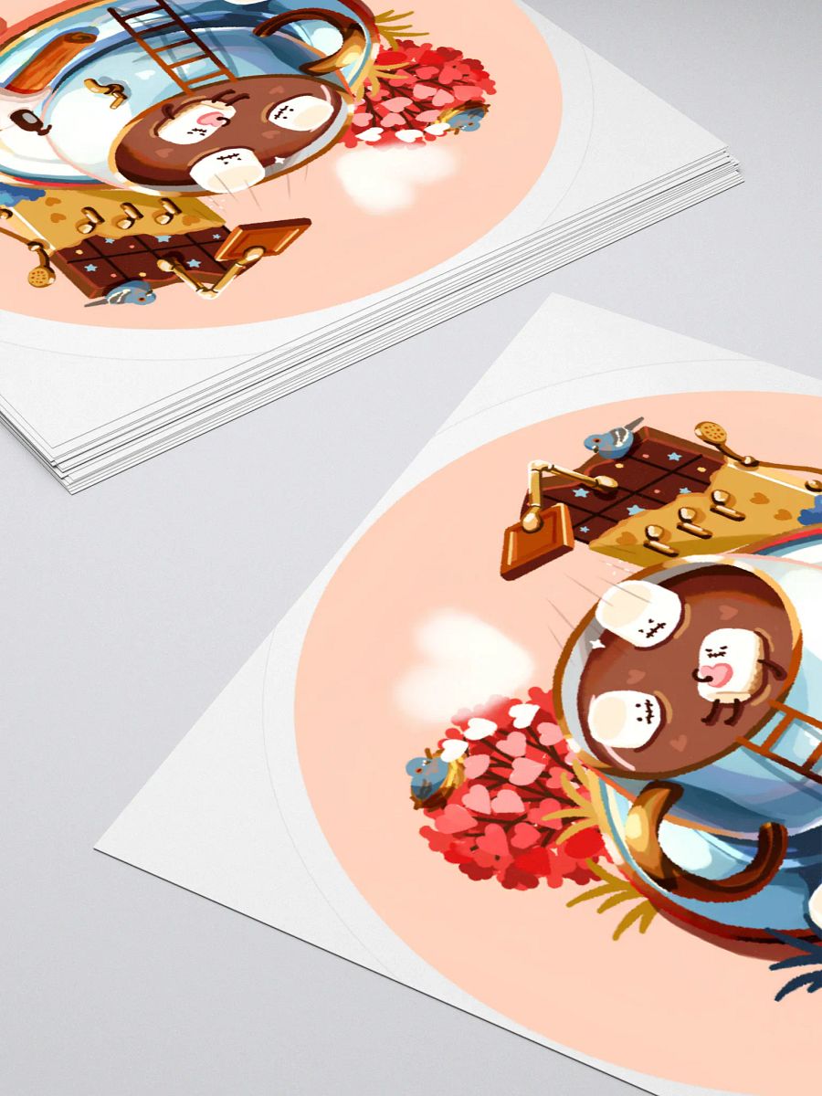 Cozy Coffee with Marshmallows Sticker - Cute Drink Art product image (12)