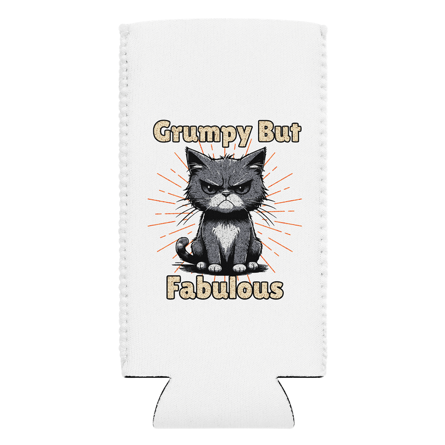 Grumpy But Fabulous Cat Can Cooler product image (1)