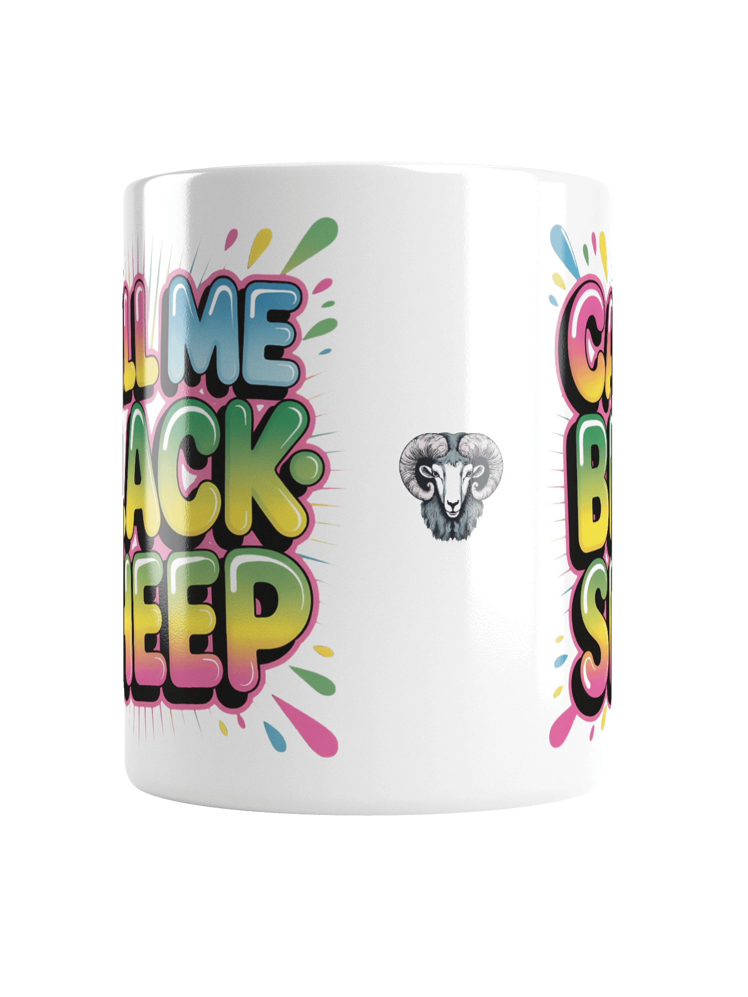 Vibrant CallMeBlacksheep White Glossy Mug product image (18)