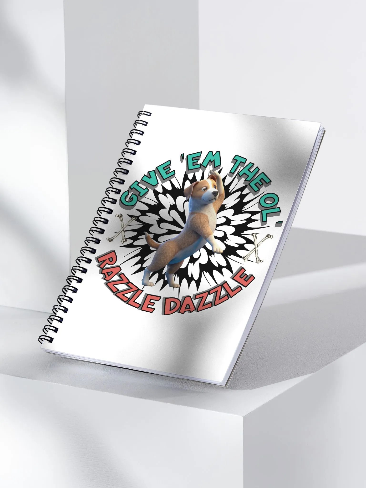 Razzle Dazzle Dog Dynamic Spiral Notebook product image (2)