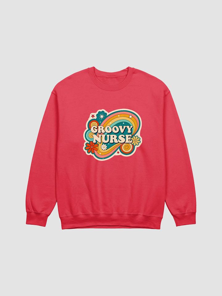 Groovy Nurse Retro Crewneck Sweatshirt product image (3)