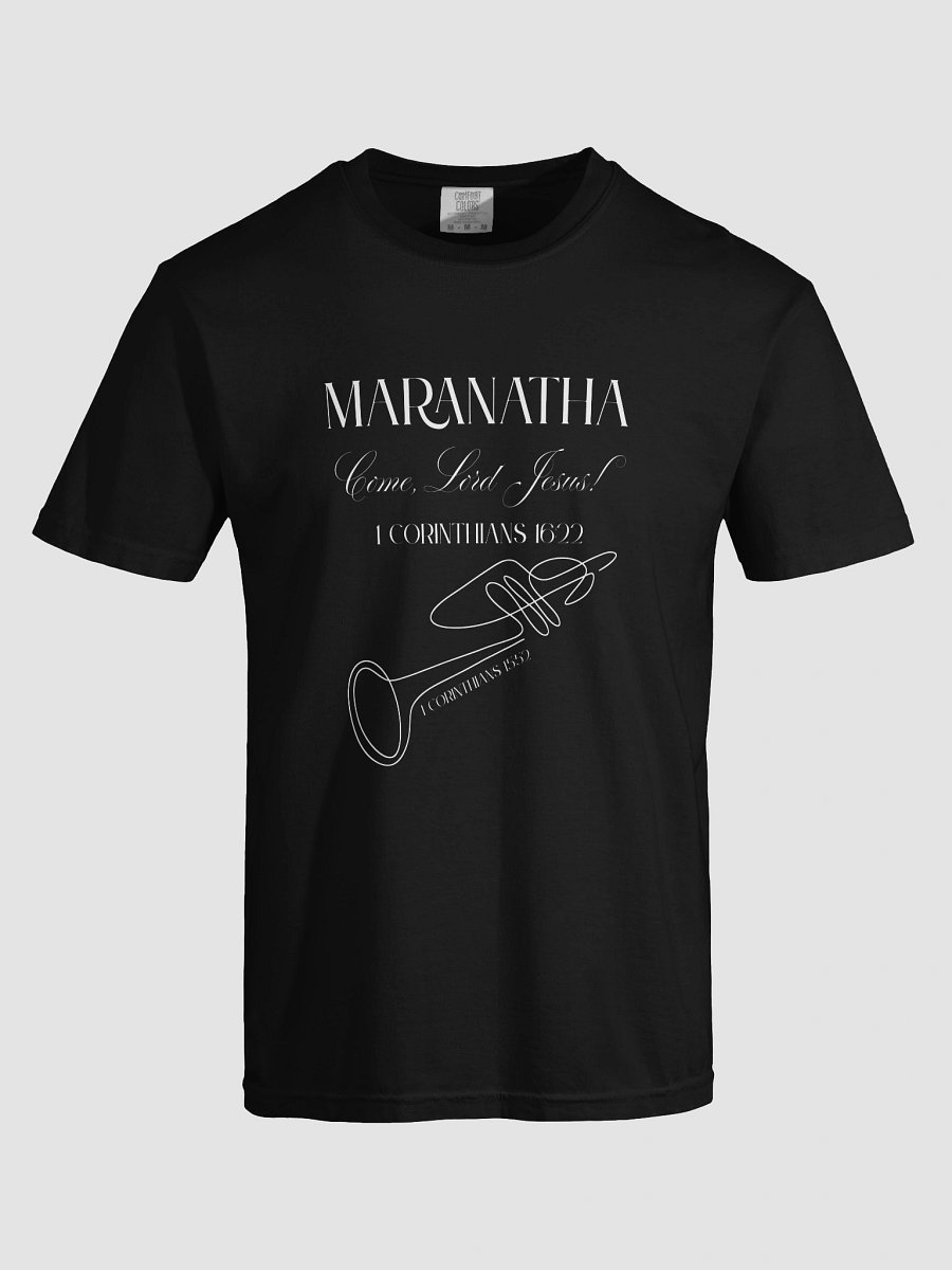 Maranatha Trumpet Unisex Heavyweight T-Shirt (white) product image (5)