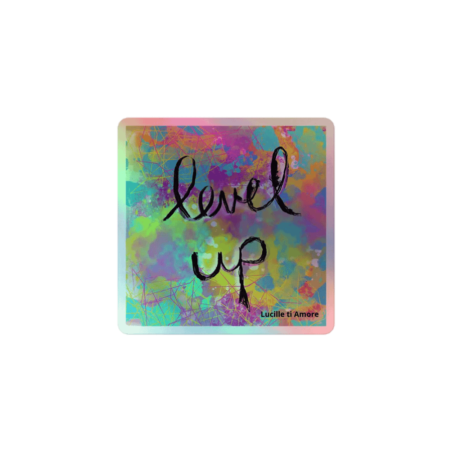 Level Up Holographic Sticker Set product image (1)