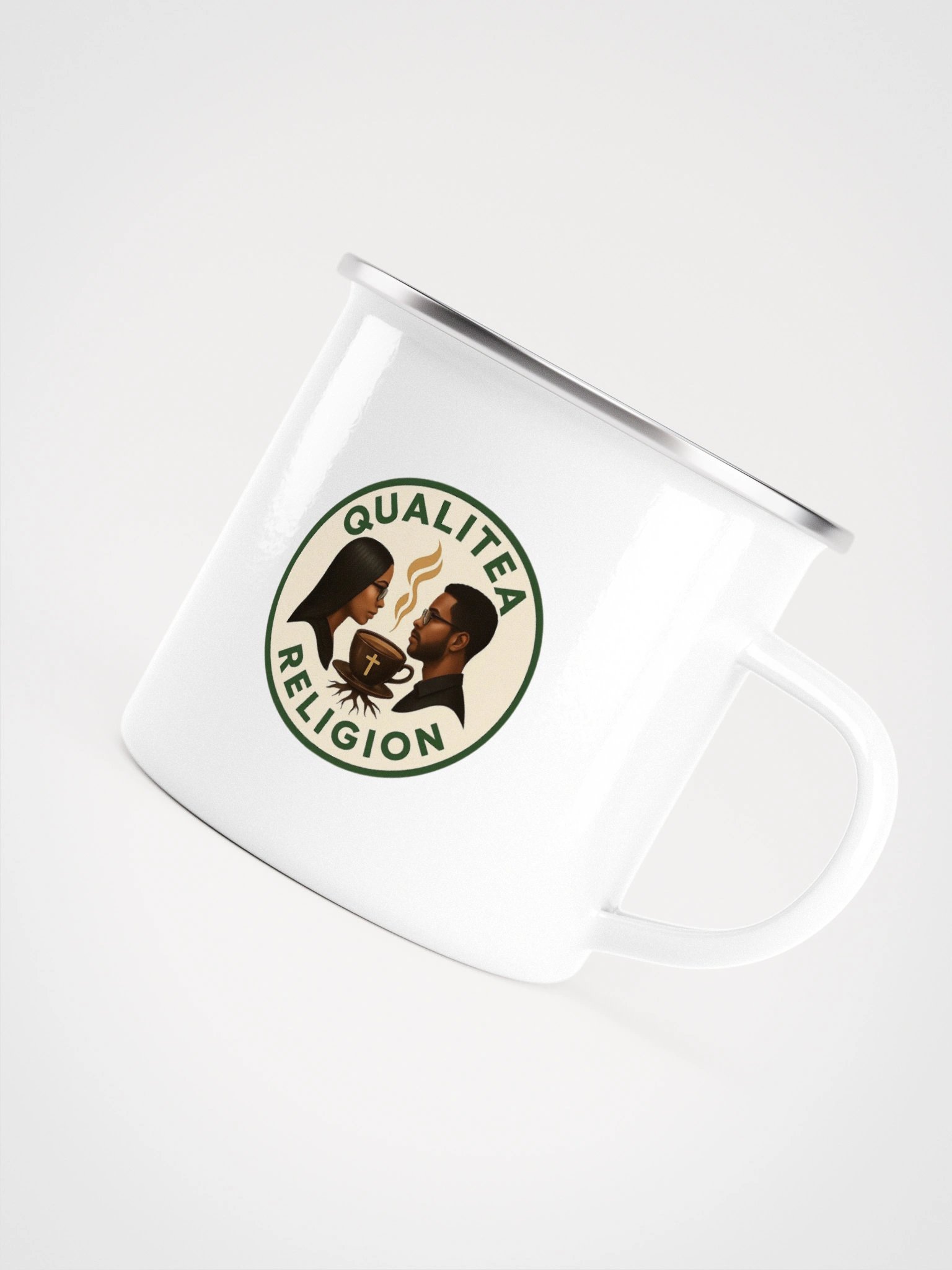QualiTEA Religion Collection — Enamel Metal Mug product image (5)
