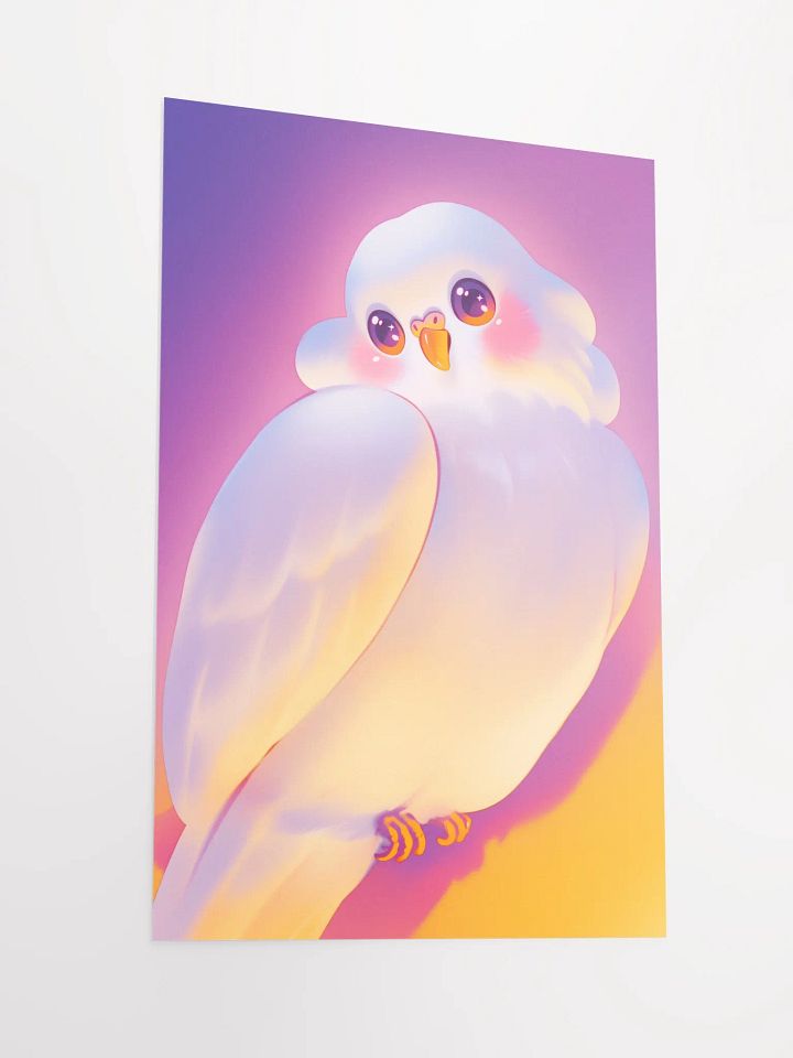 Whimsical Bird Illustrated Matte Poster product image (2)
