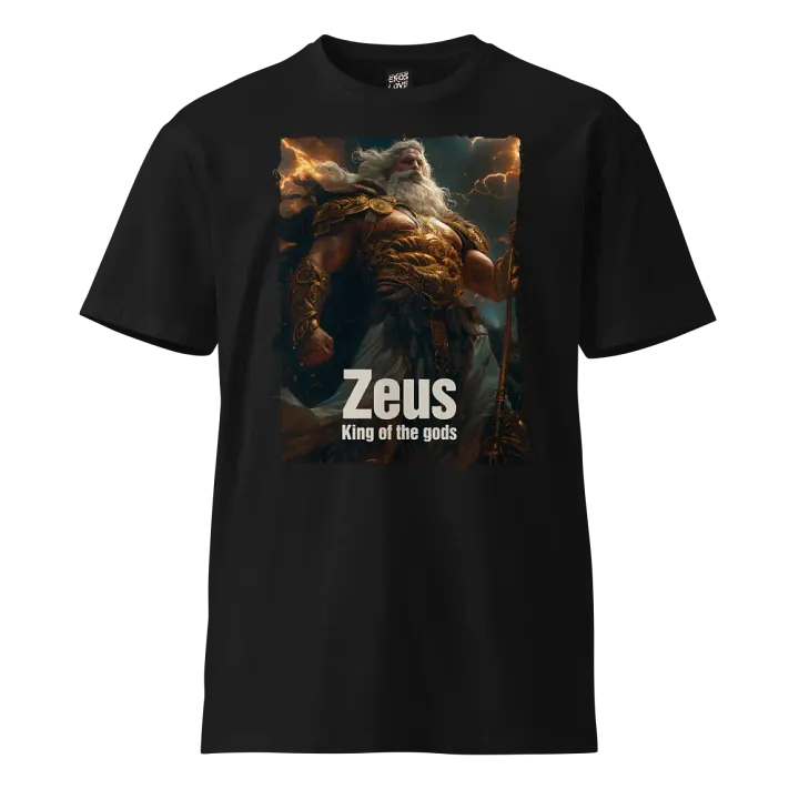 Thunderous Majesty – Zeus T-Shirt product image (1)