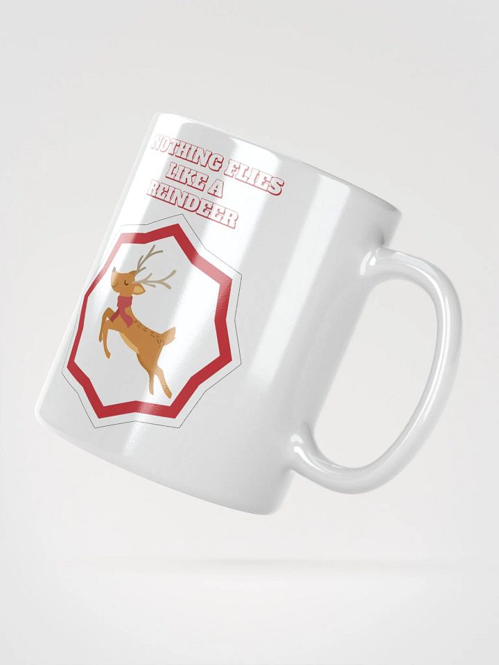 Nothing Flies Like A Reindeer - Christmas White Mug product image (5)