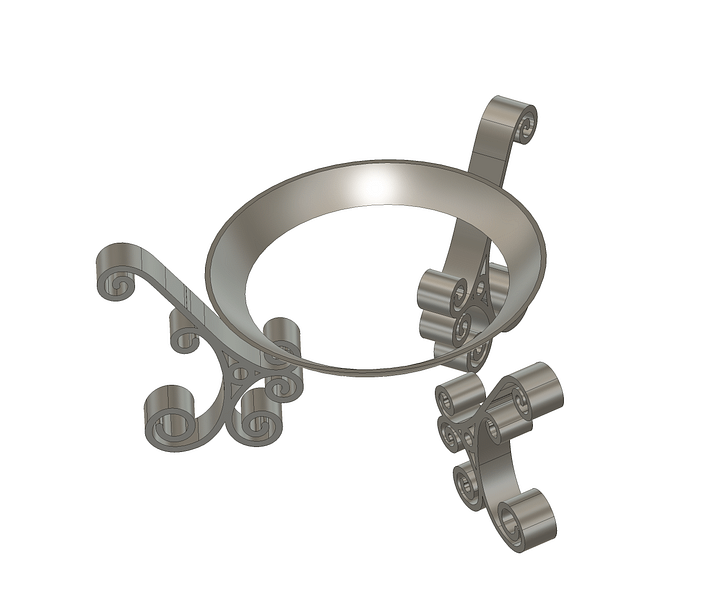 Madame Leota Crystal Ball Stand 3D Model product image (2)