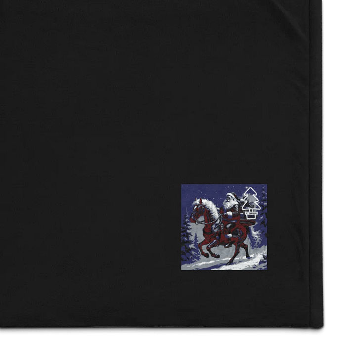 Santa's Winter Ride Sherpa Blanket product image (1)