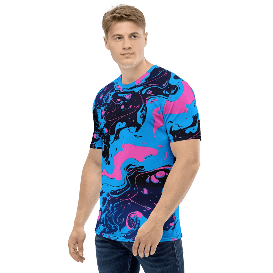 Vibrant Marbled Men's T-Shirt product image (4)