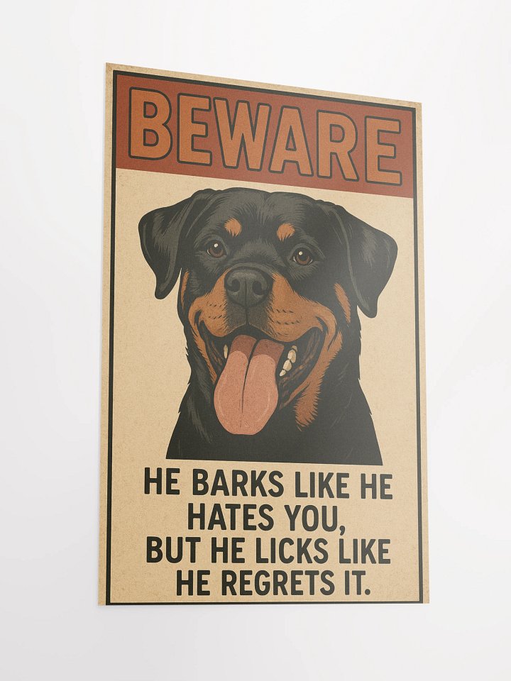 Barking Rottweiler Poster product image (4)