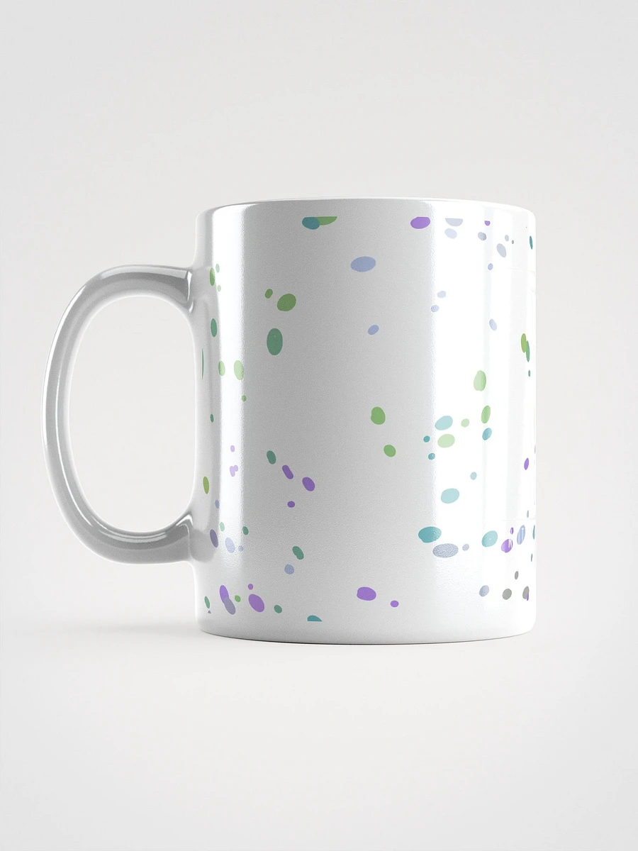 White-on-White Confetti Logo Mug product image (6)