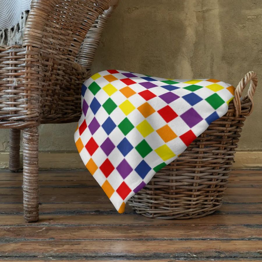 Cozy Pride Checks Blanket for Kids product image (4)
