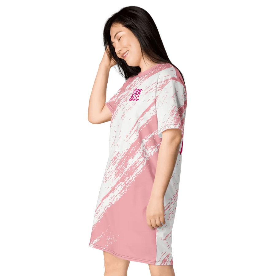Bright & Bold Brushstroke T-Shirt Dress – BOURNE to Cape Cod™ product image (3)