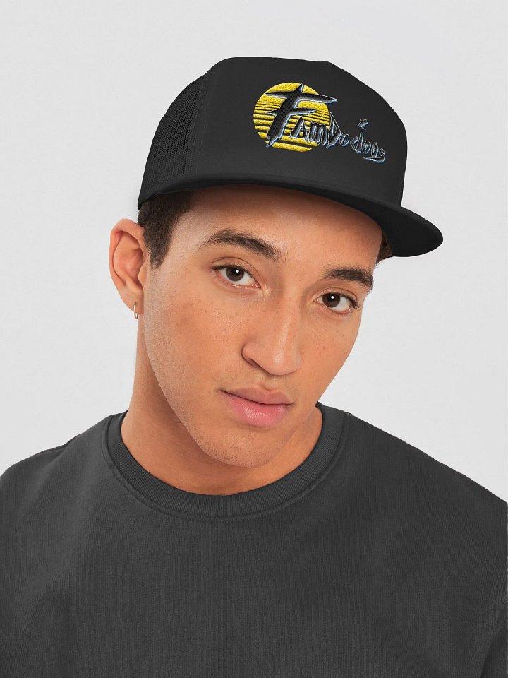 Famdocious - Yellow/Blue Logo - Trucker Hat. product image (6)