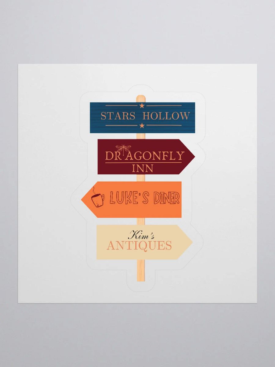 Gilmore Girls Sticker-Stars Hollow sing with Iconic Locations product image (1)