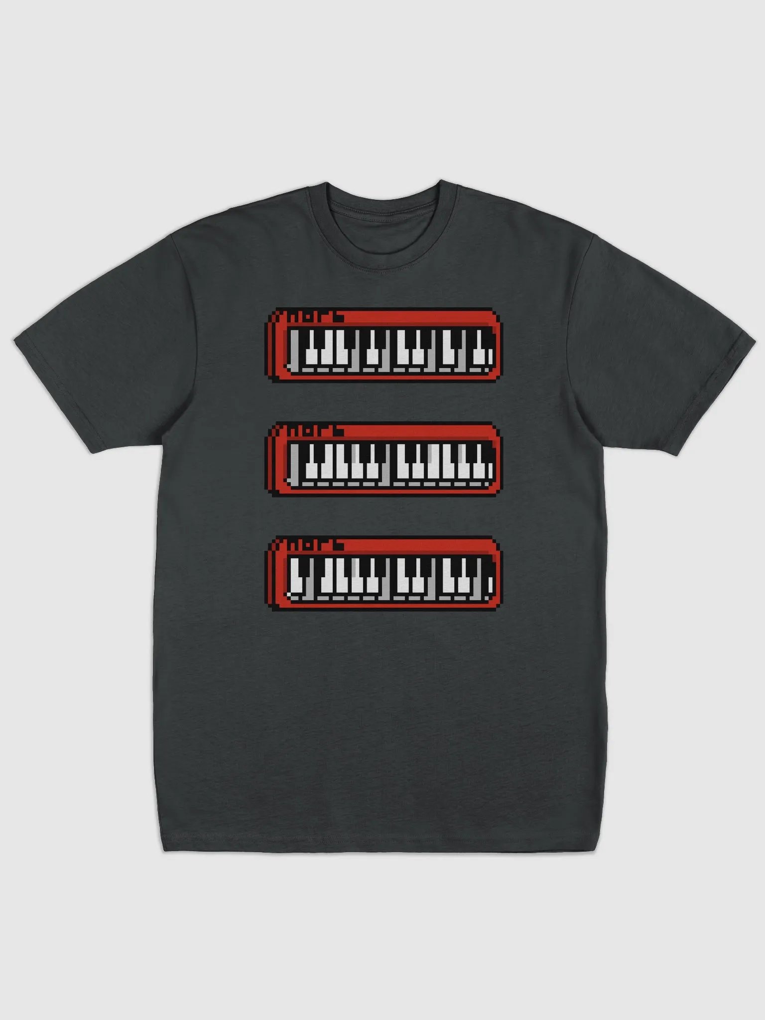 Intro Keyboards Tshirt (Dark Gray) product image (1)