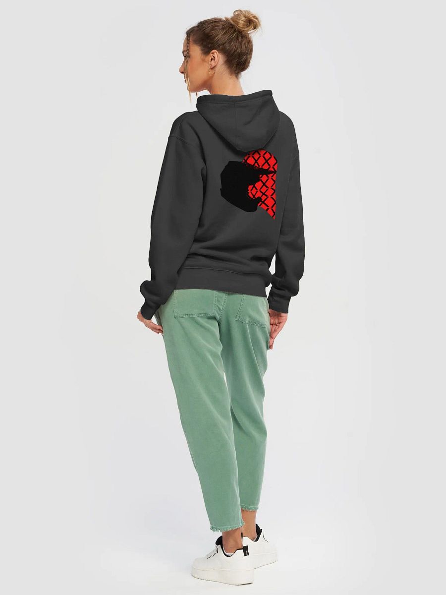 Valentine Matching Off-Road Helmet Heart Hoodie (Black-Left) product image (3)