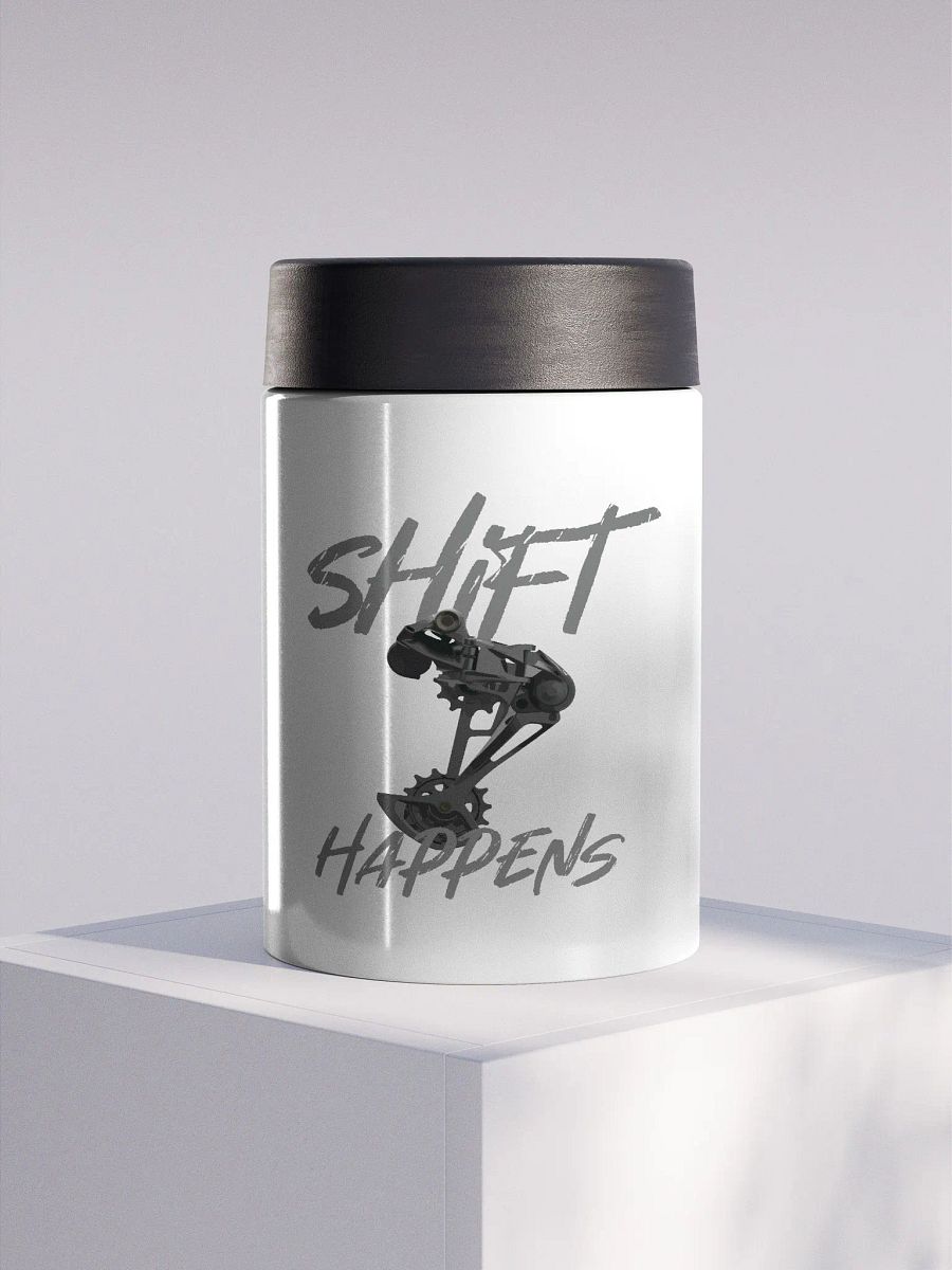 9LR Shift Happens Stainless Steel Koozie product image (1)