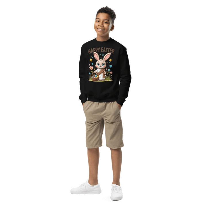 Easter Bunny Basket Youth Sweatshirt product image (1)
