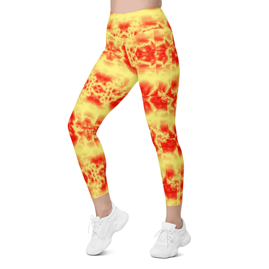 Orange Crush Leggings with Pockets product image (8)