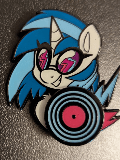 Vinyl Scratch Spinning Pin - PREORDER product image (1)