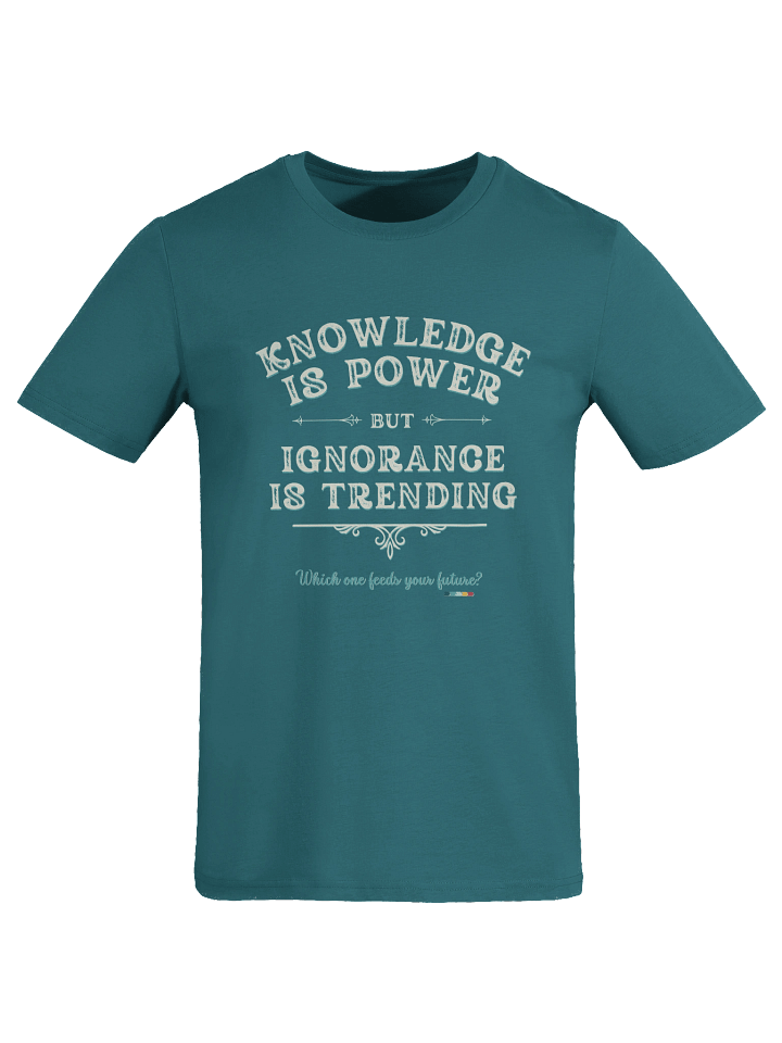 Depth Over Dazzle Tee – “Knowledge is Power” | Empowerment Organic Cotton T-Shirt — Fulfilled in EU/UK product image (1)