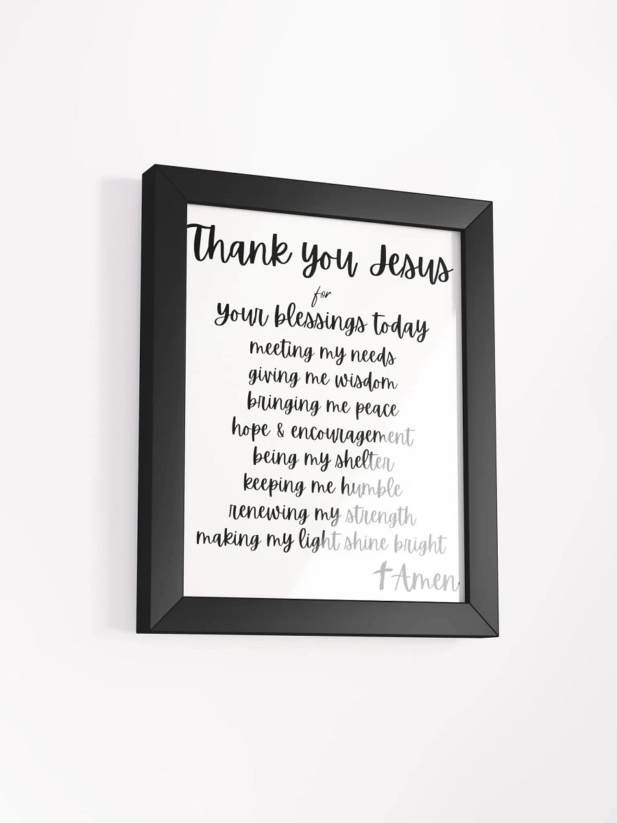 Thank You Jesus Framed Matte Poster product image (13)