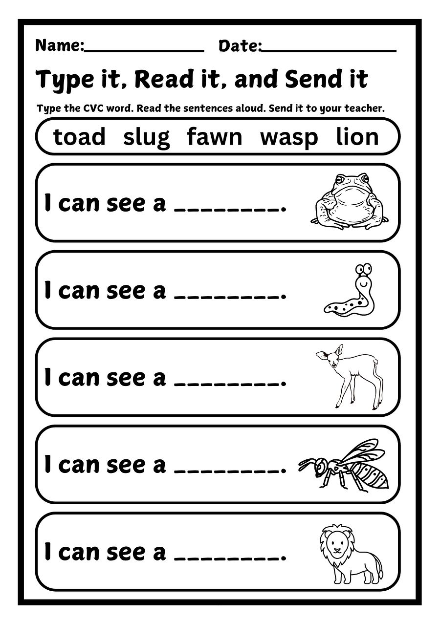 CVC Words Worksheets PDF Bundle product image (1)